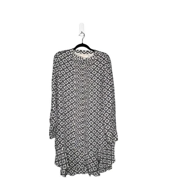 Tory Burch Womens Silk Ballet Crystals Abstract Shift Dress Multi-Color Medium - Picture 3 of 14